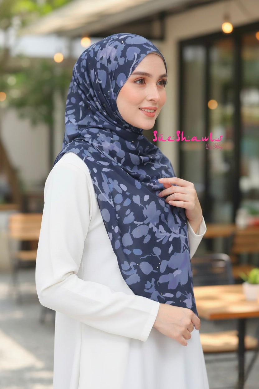 Marissa Premium Diamond Chiffon Shawl