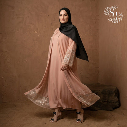 Elisya Lace 2-piece Abaya Dubai