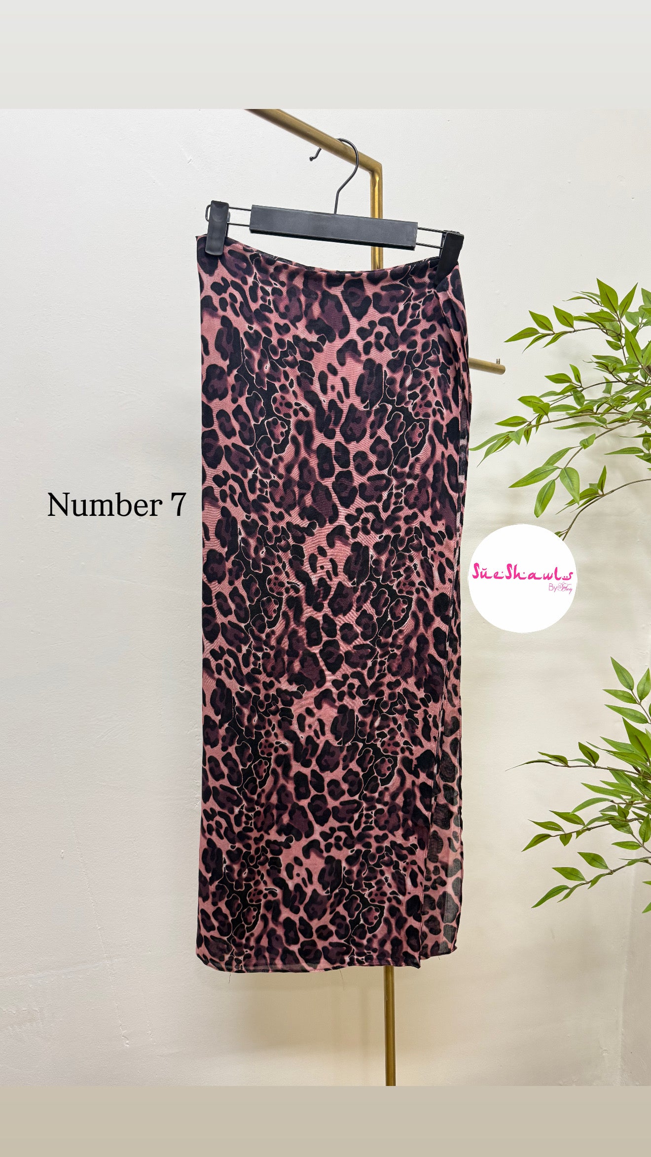 Sufya Leopard Print Modal Shawl