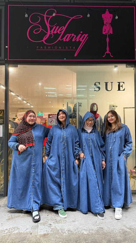 Tracy Denim Hoodie Dress