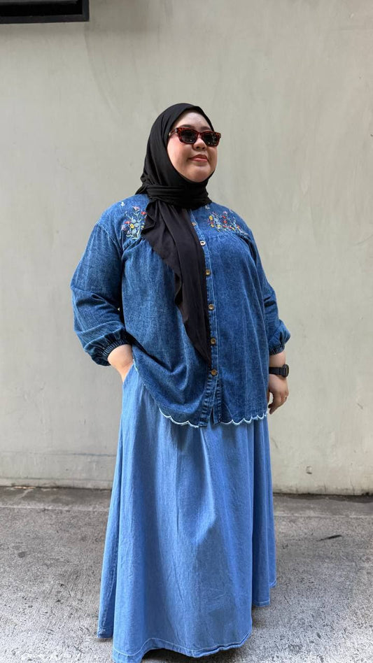 Asuka Denim Top