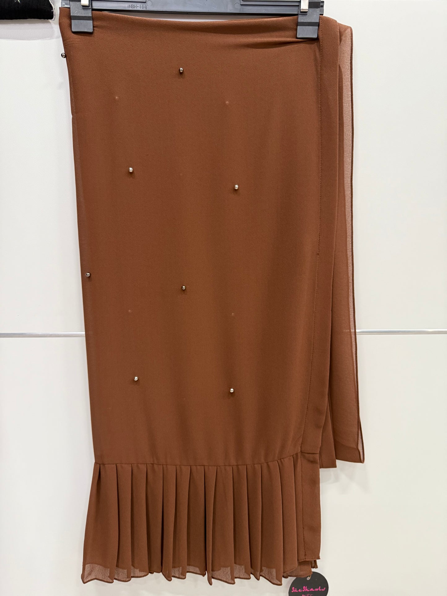 Lulu Instant Pleated Pearl Shawl