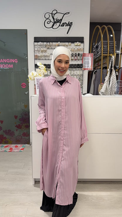 Qistina Stripes Tunic (Cotton Polyester)