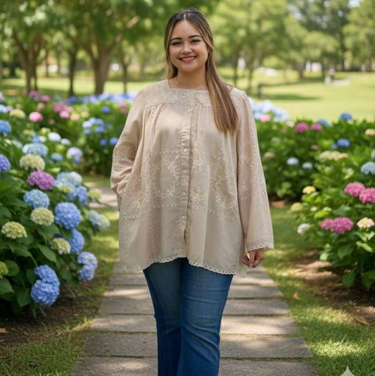 Saphora Eyelet Top