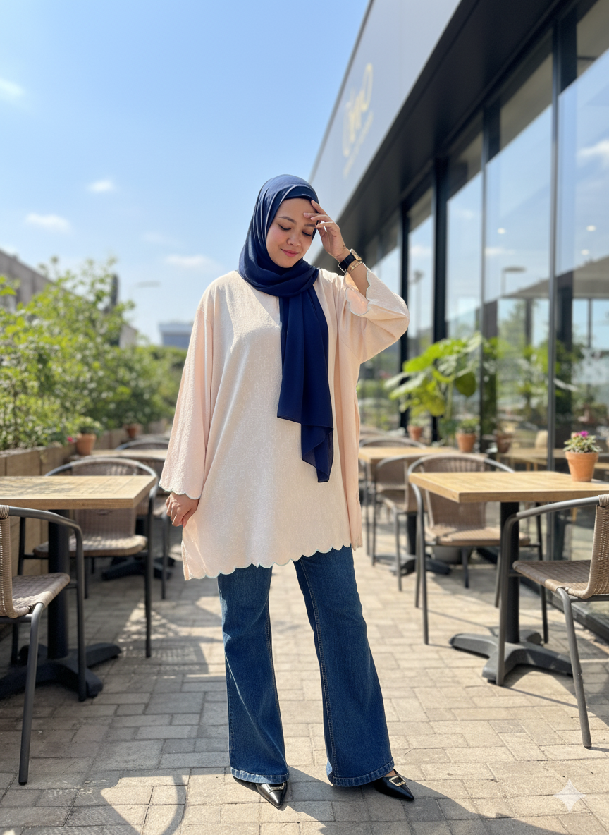 Elmera Tunic Cotton Embossed