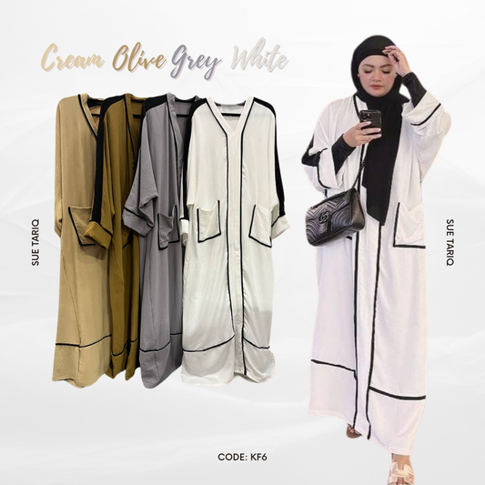 Premium Crinkle Abaya #KF6